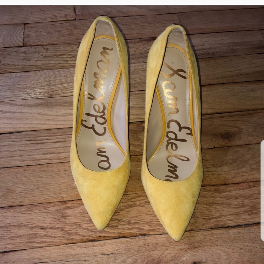 Yellow Sam edelman pumps